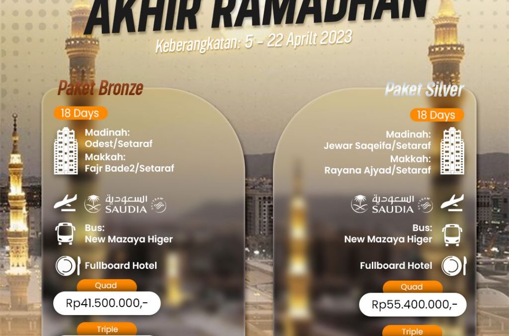 Umrah Akhir Ramadhan 1444 H
