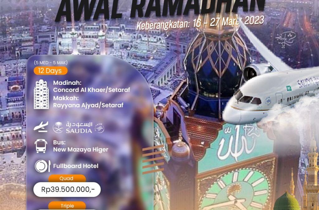 Umrah Awal Ramadhan 1444 H